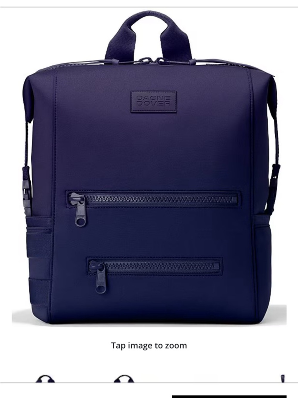 Dagne Dover Deep Navy Square Backpack